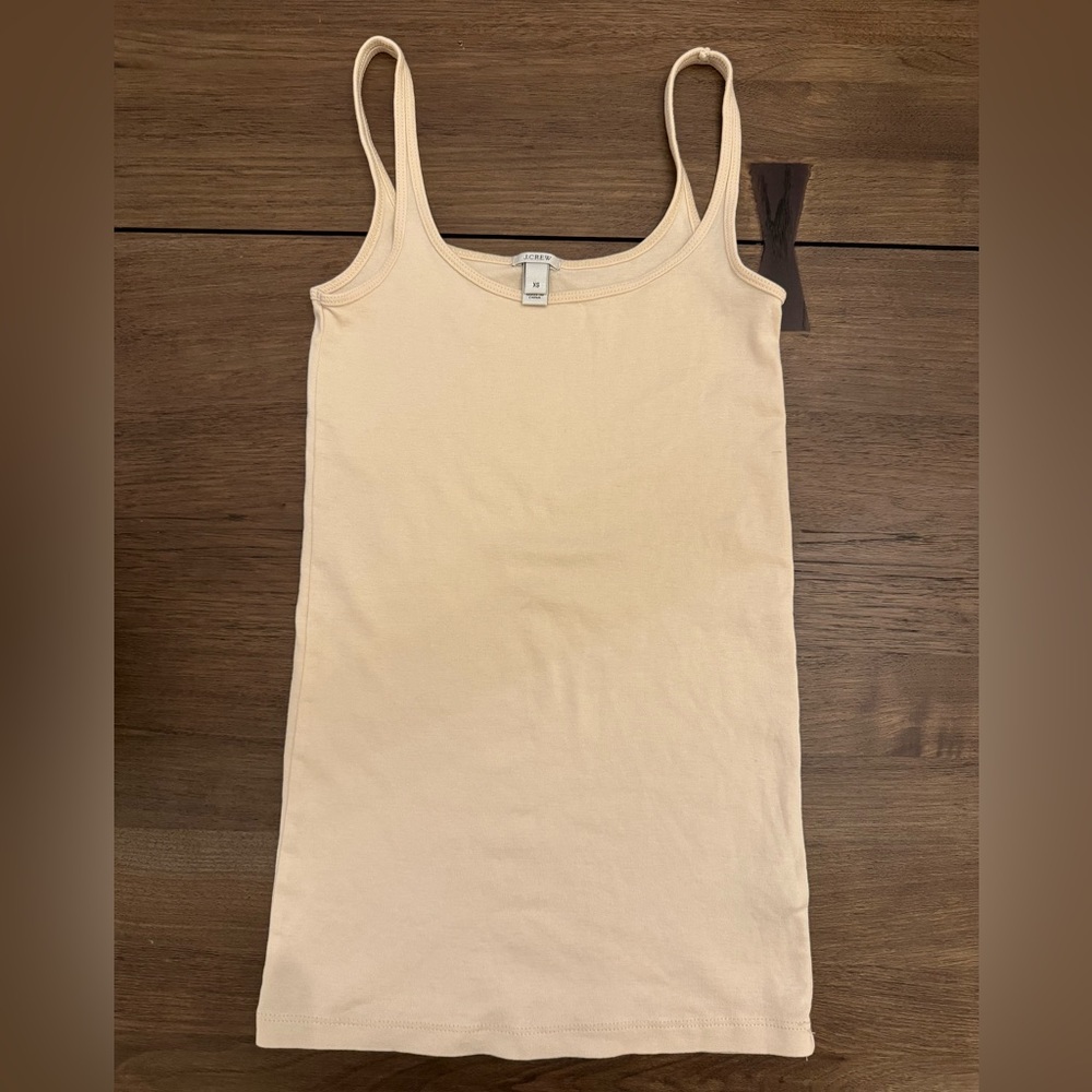 J Crew Perfect Fit Tank Beige Size XS